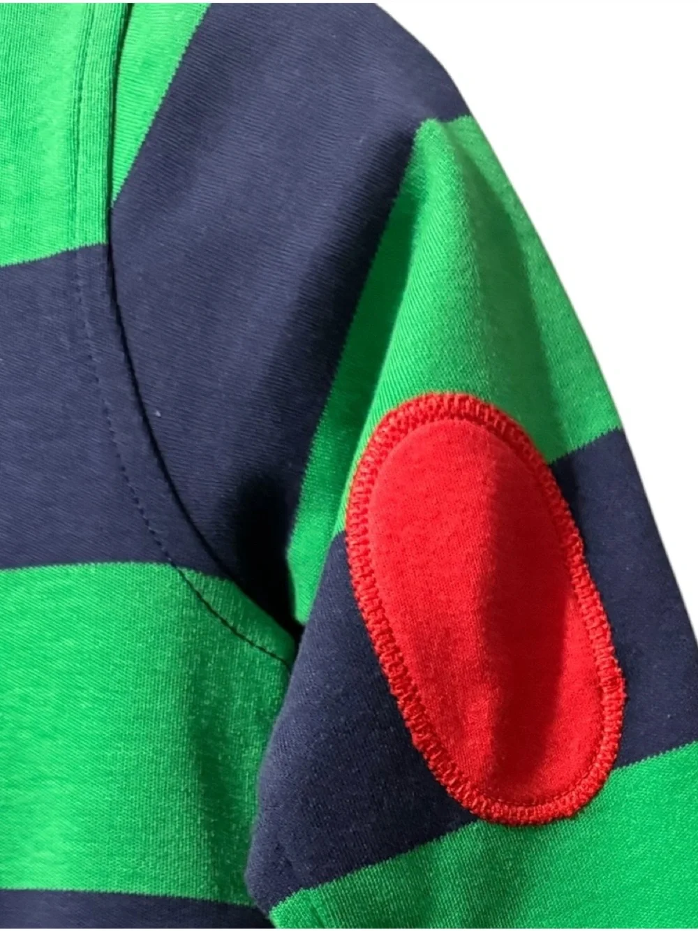Beaufort Bonnet Sir Proper’s Rugby Romper Green Blue Stripes 18M NWT